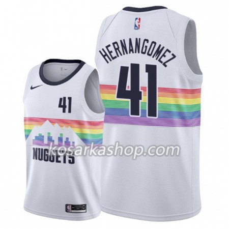 Dres Denver Nuggets Juan Hernangomez 41 Nike 2018-19 City Edition Bijela Swingman